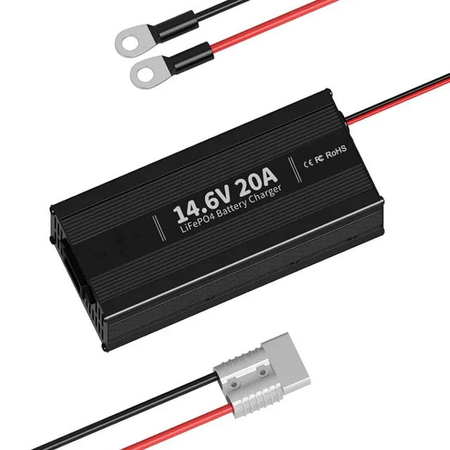 

14.6 Volt 80A/85A High Power LifePO4 Battery Charger Smart Charger,Trickle Charger, Fast Charging for 12V LifePO4 Batteries