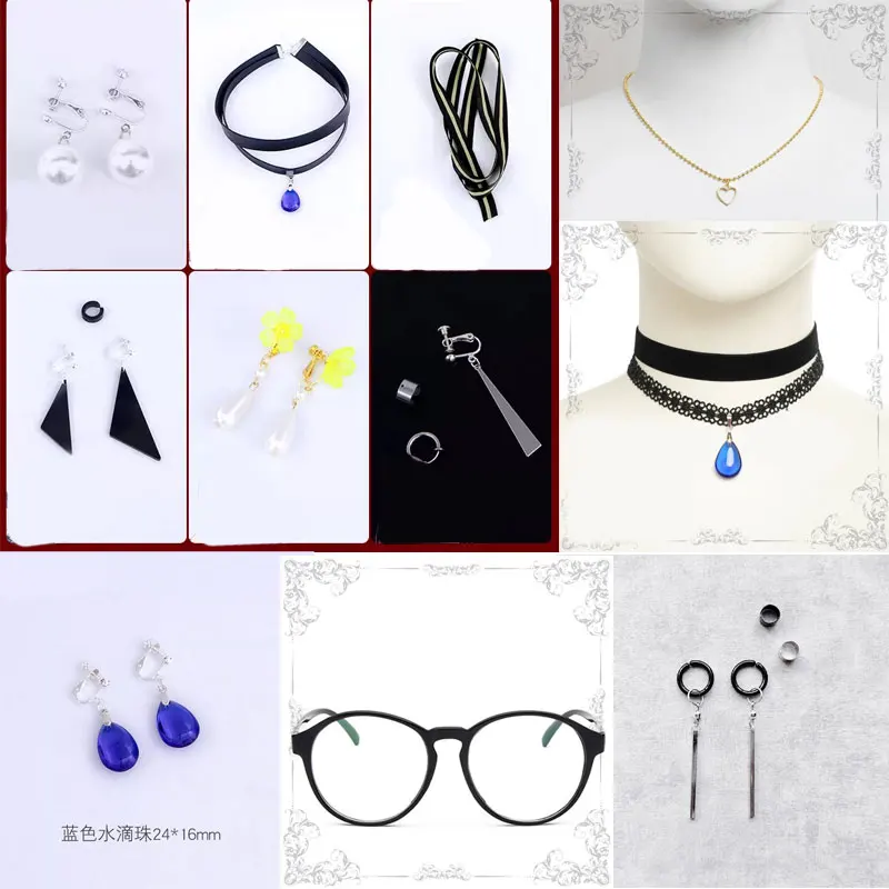 

It's MyGO Anon Chihaya аксессуар для костюма для косплея Takamatsu Tomori Soyo Nagasaki Sakiko Togawa ожерелье очки зажим для ушей реквизит