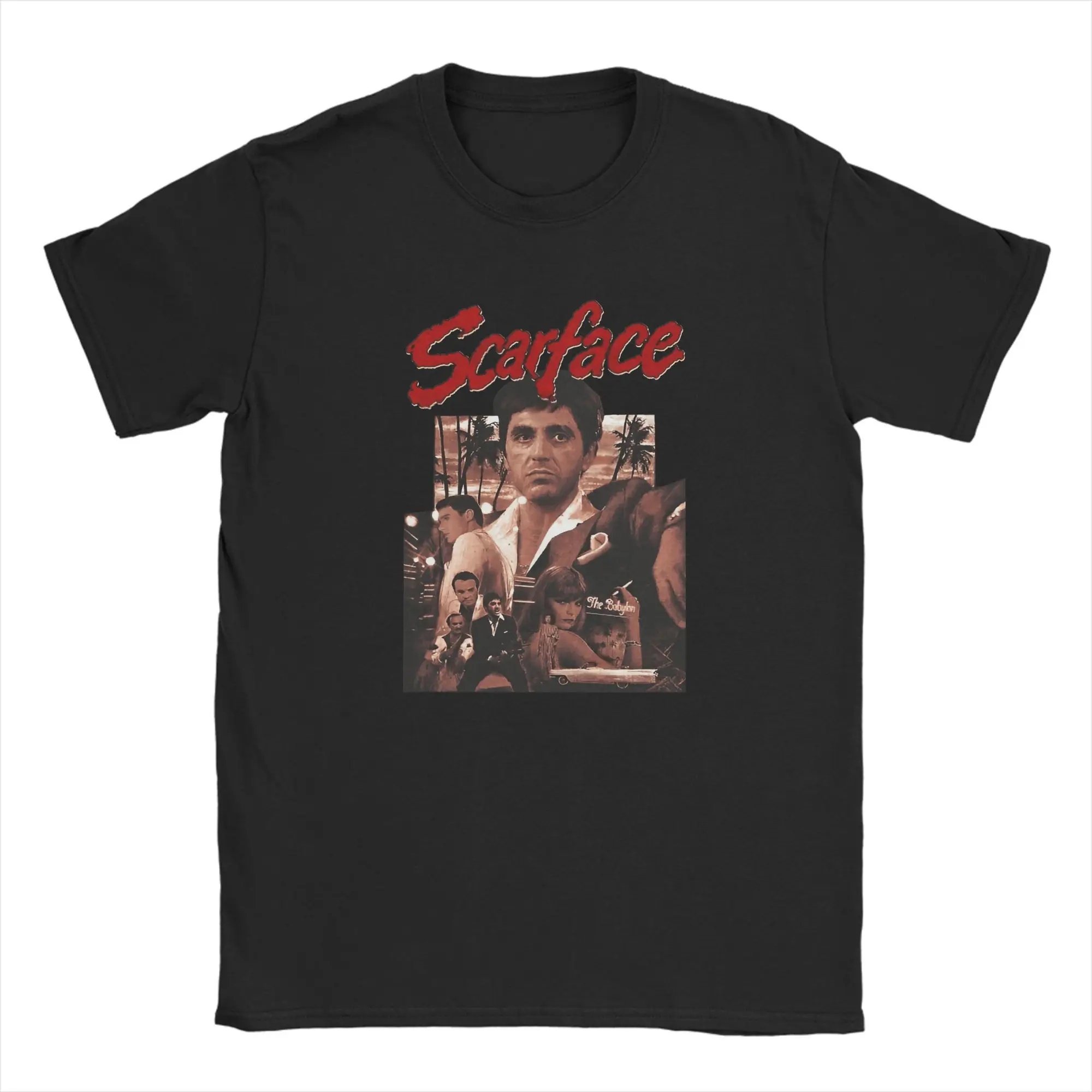 

Harajuku T-Shirt Summer Tony Montana Scarface Leisure T Shirts Cotton Tee Shirt for Couple Y2K Fun Print Short Sleeve Clothing