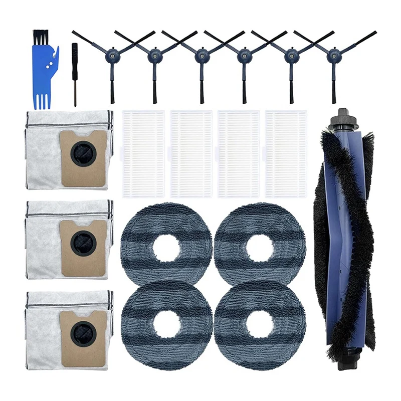 A44F-For Polaris PVCR 6001 IQ Home Aqua مكانس كهربائية للكنس الملحقات الأنظف أجزاء استبدال الجانب الرئيسي فرشاة ممسحة تصفية