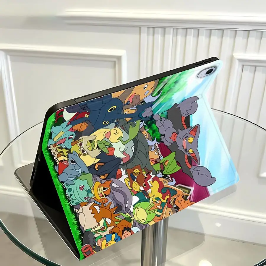With Pencil Holder Case for Samsung Galaxy Tab A11 S11 S10 Plus A9Plus S10FE S9+ S10 Lite S7 S8+ S9 FE A7 Lite A8 Fignt Pokemons 2