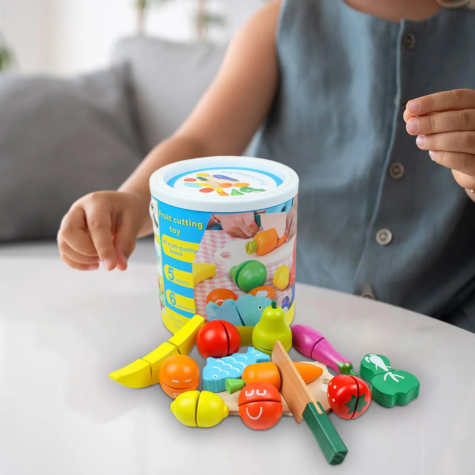 Jugar comida juguete educativo aprendizaje temprano juego de rol juguetes de cocina de imitación juguetes de corte de frutas y verduras de simulación para niños