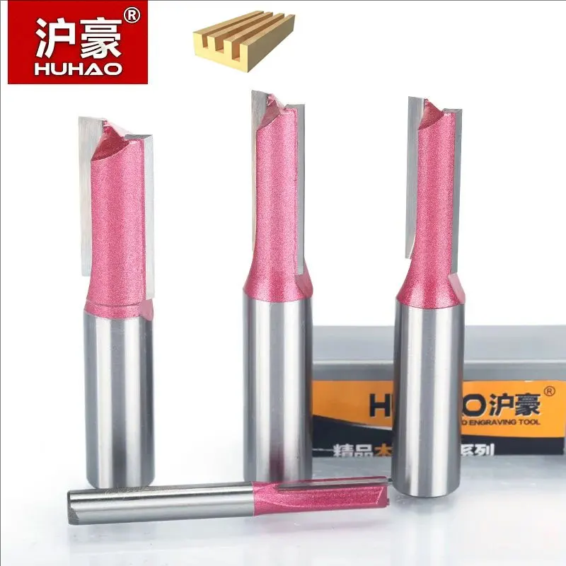 

HUHAO 1pc 1/2"shank straight bit Woodworking Tools Tungsten Milling Cutter for Wood Carbide Endmill Router Bits Wood cutter