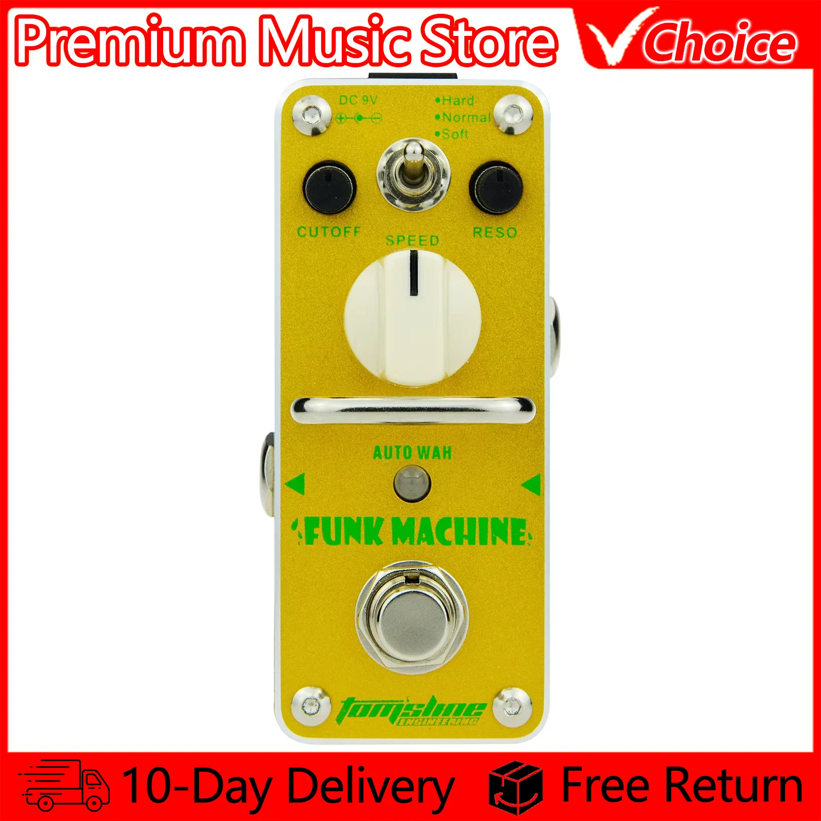 AROMA FUNK MACHINE Effects Processors Pedal AFK-3 True Bypass Auto Wah Electric Guitar Effect Pedal Guitar Parts & Accessories