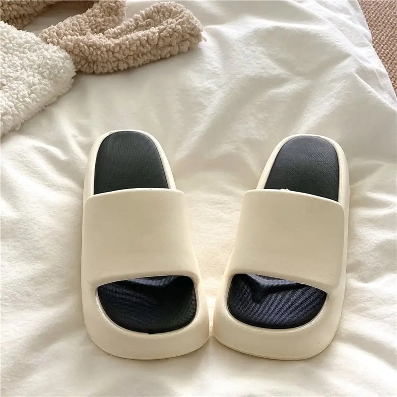 Increased Thick Soled EVA Slippers Sandals Women's 2024 Summer Outdoor  Beach Anti Slip Slippers Women