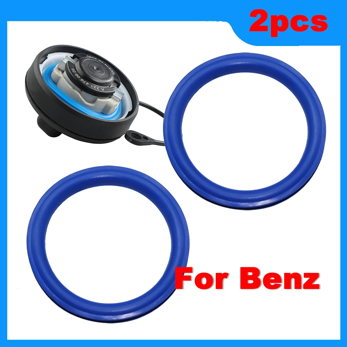 2pcs Tank Cap Seal Fuel Filler Neck Gas Cap For A2214700605 For Benz C-Class T-Model S203 S204 CLK C209 A209 CLS C218 C219 X218