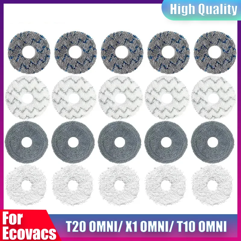 

Mop Rag Parts For Ecovacs Deebot T20 OMNI/ X1 OMNI T10 TURBO Vacuum Cleaner Washable Mop Rags Mop Cloth Replacement Accessories