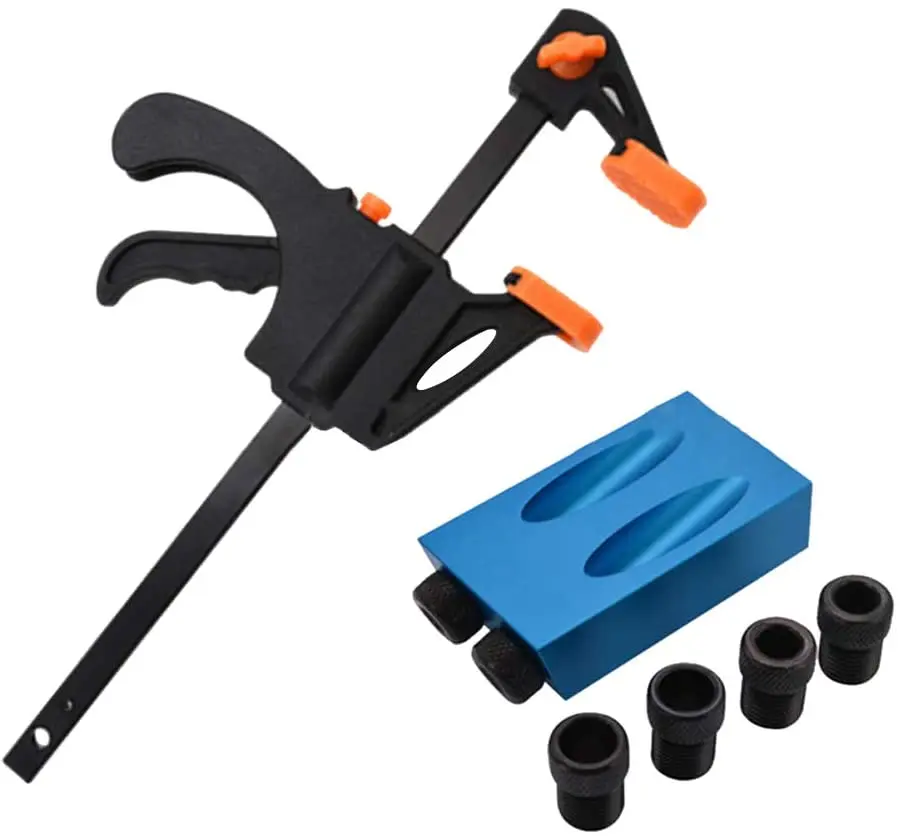 Hướng Dẫn Góc Khoan Định Vị Nghiêng Joinery Dụng Cụ Đồ Gỗ Xiên Lỗ Định Vị Bộ 15 Độ Cho Thợ Mộc 15PCS Bits Bộ