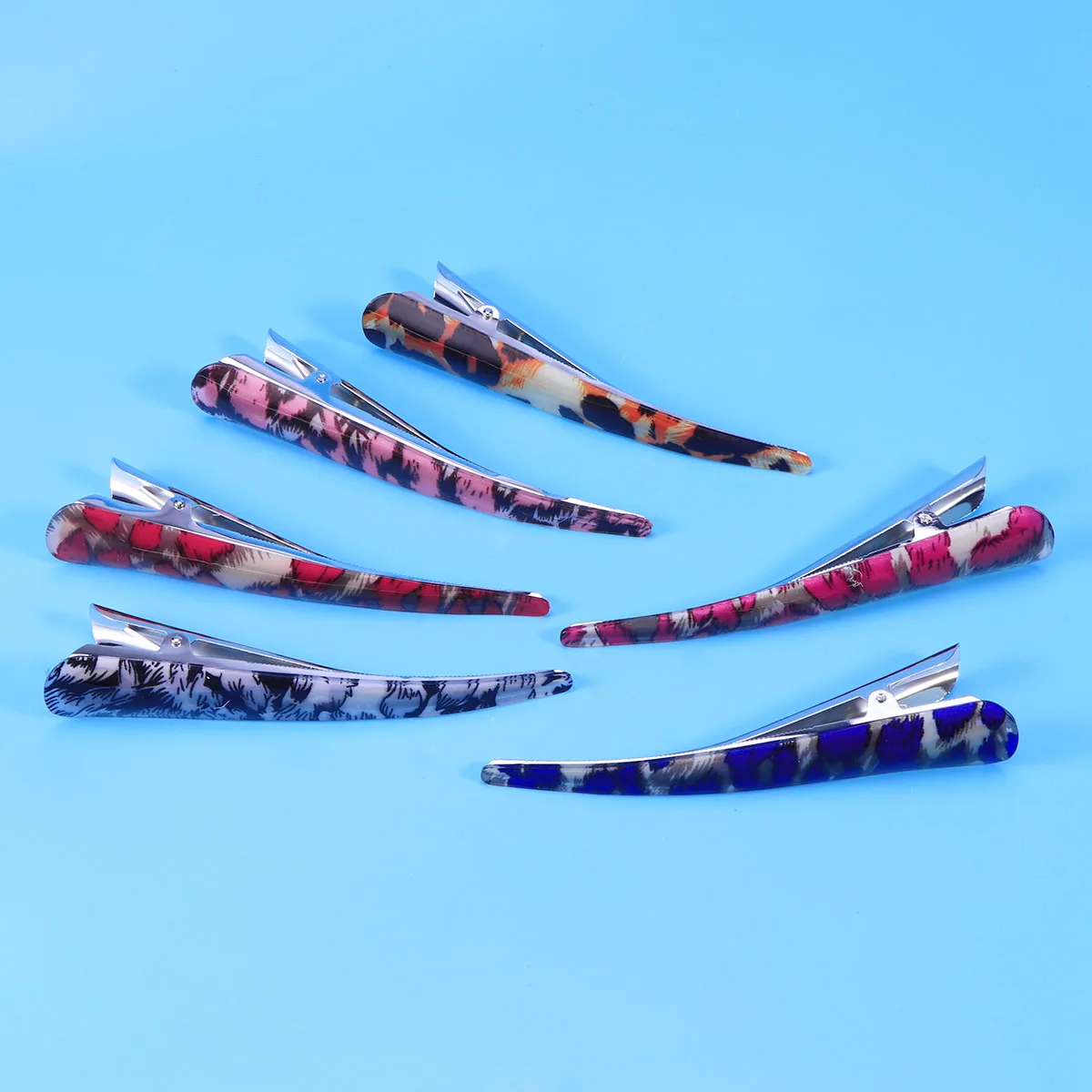 

12 Pcs Duckbill Clip Woman Clips Girl Barrettes Makeup Hairpins Billed Lady for