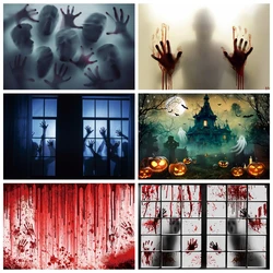 Halloween Party Background For Photography Ghost Shadow Terror Zombie Scene Shoot Photographic Backdrop Photocall Photo Studio