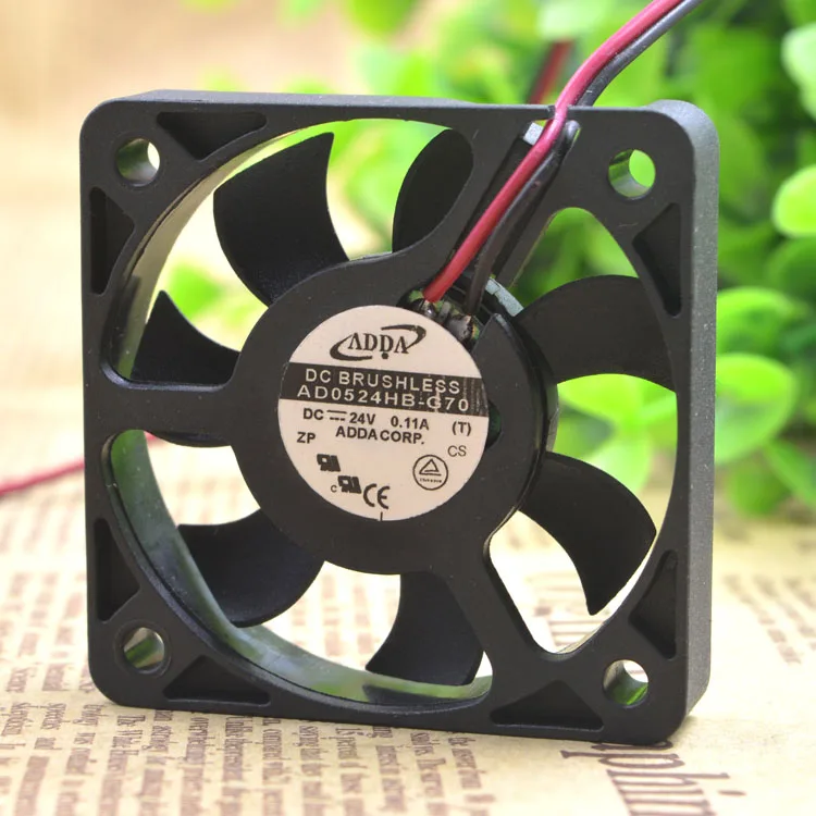 AD0524HB-G70 5010 24V 0.11A 2WIRES COOLING CASE FAN