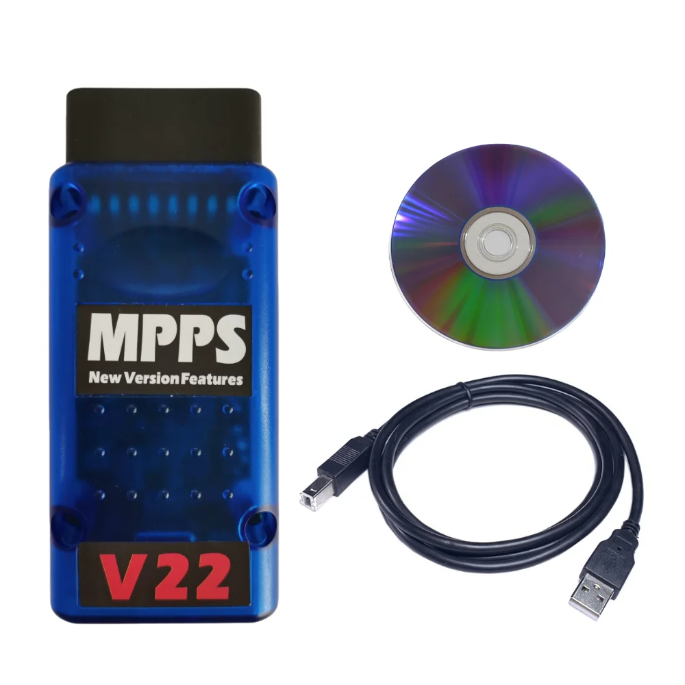 Best MPPS V18/21/22 Unlock Version Life Time Use Mpps Full Chip With Breakout Tricore Cable OBD2 ECU Programmer Chip Tuning Tool