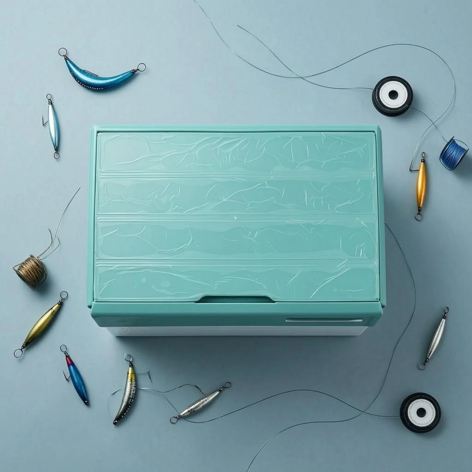 

Hard Box Rigid Flipaccessible Lure Box Gear Organizer Removable Dividers Secure Latches