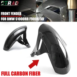 Carbon Fiber Motorcycle Front Fender Mudguard For BMW F900R F900XR S1000RR 2021 2022 S1000XR S1000R HP4 Accessories With M Logo