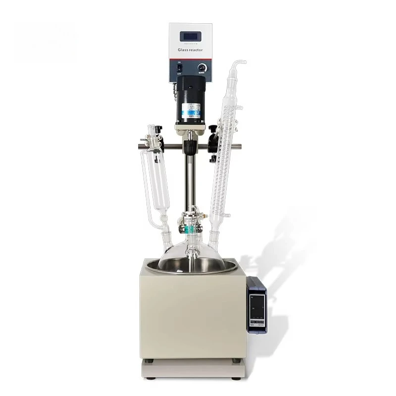 

Laboratory Single Layer Glass Reactor Dissolving Mixing Stirring