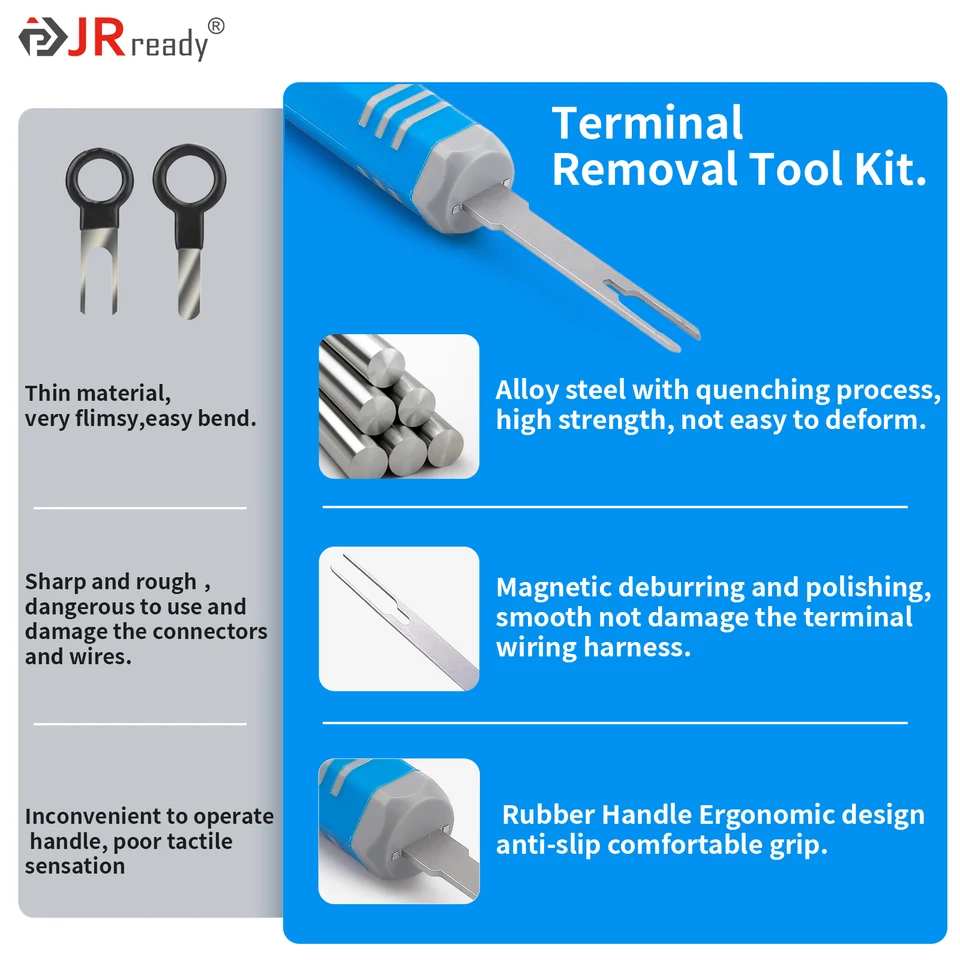 JRready ST5253-04 Electrical Connector Pin Removal Tool Kit