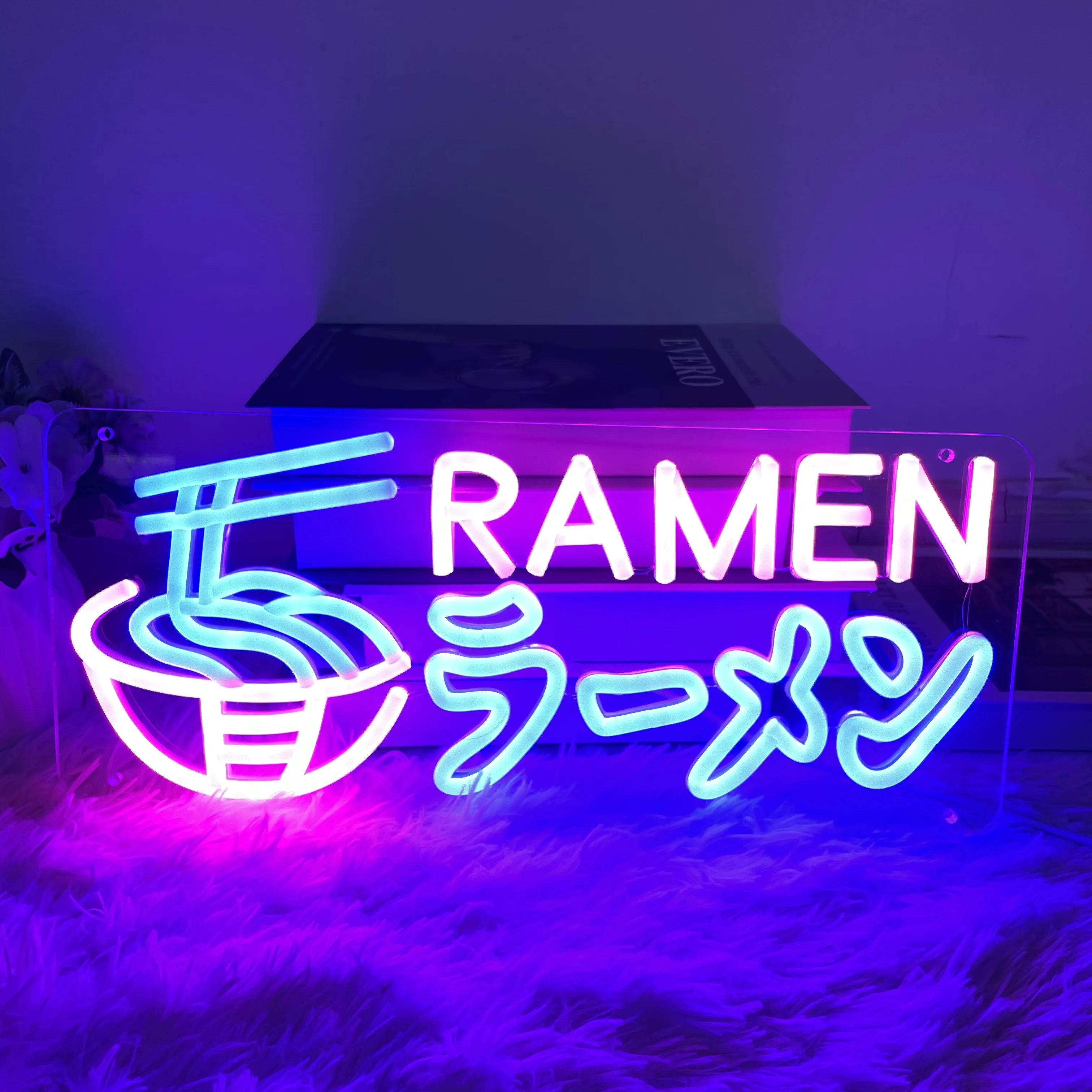 Enseignes au Néon Japonaises Ramen, Décoration Murale Personnalisée pour Cuisine, Restaurant, Lumières Nreluled, Design Personnel, Fait à la Main, Anniversaire, Mariage