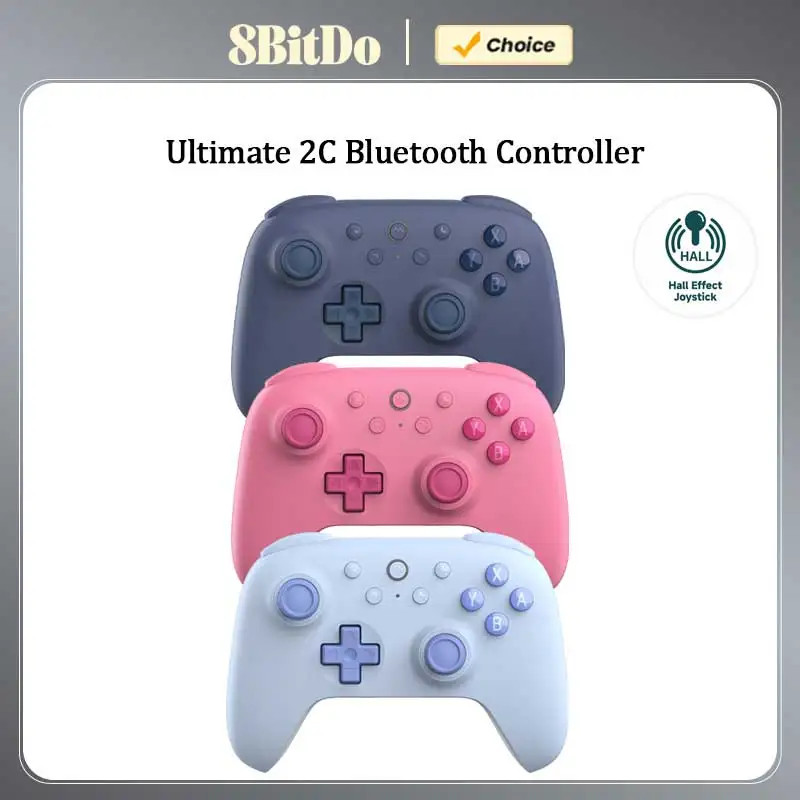 8BitDo Ultimate 2C Bluetooth Controller Wireless Gamepad with Hall Effect Joystock for Nintendo Switch NS OLED Console