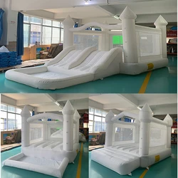 Yard White Bounce House Serie aufblasbare Spring burg Hüpfburg für Kinder mit Gebläse PVC/Nylon Kinder Kinder spielen Spielzeug