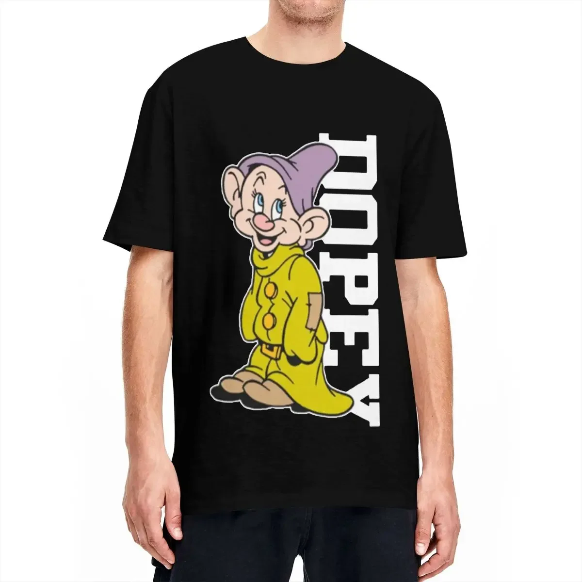 Snow White Tee Shirt Dopey Dwarf Cute Face I'm Dopey T Shirts for Men Women 100% Cotton Awesome T-Shirts Short Sleeve Clothing