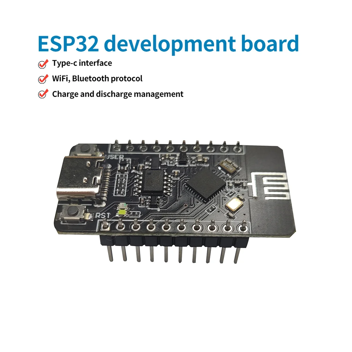Placa de Desenvolvimento H ELTEC AUTOMATION, ESP32-C3, Mini WiFi + BLE 5.0, Módulo ESP32, Baixa Potência para Arduino