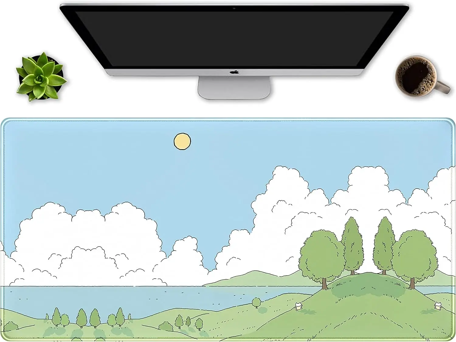 Japanese Style Futuristic Neon City Large Size Anti-slip Rubber Mouse pad Computer Gaming accessories Keyboard Desktop Decor Mat