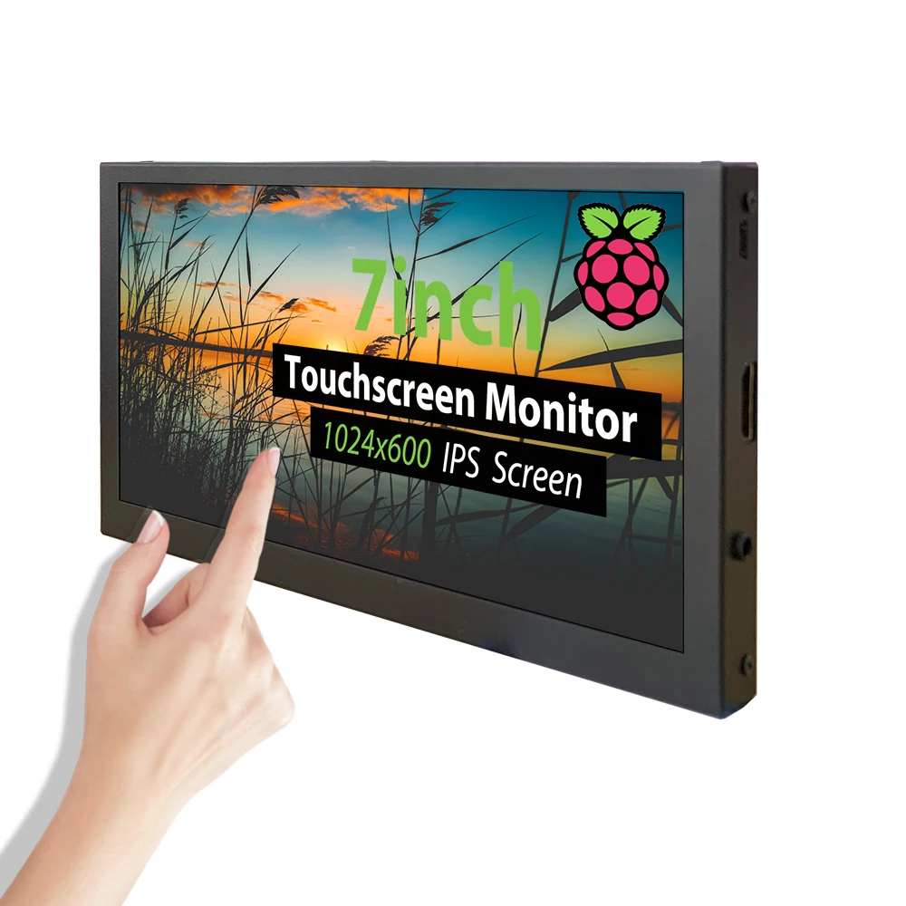 

7inch TFT LCD 1024x600 IPS Portable Screen , Small Computer Touch Screen Monitors For PC Windows Raspberry PI