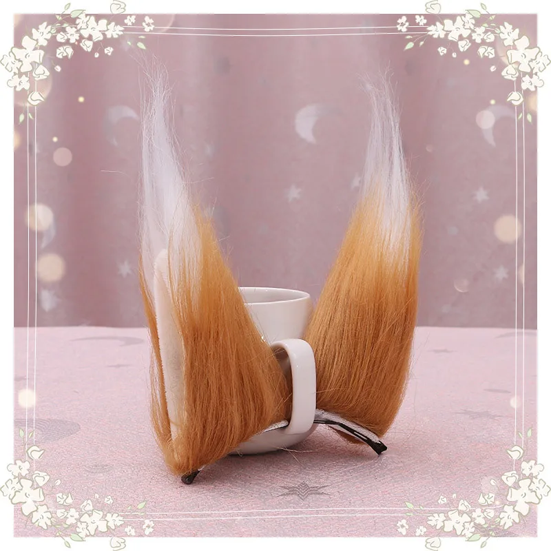 Épingle à cheveux oreilles de renard Kawaii pour filles, bande de sauna Anime, accessoires de cosplay, cerceau de cheveux, accessoires JK, fête d'Halloween