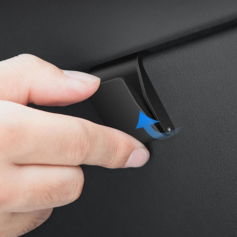 خطاف صندوق السيارة لطراز تسلا 3 2024-2025 ملحقات المرتفعات صندوق القفازات خطاف مخفي مشبك قابل للطي لطراز تسلا 3 2024-2025 #5