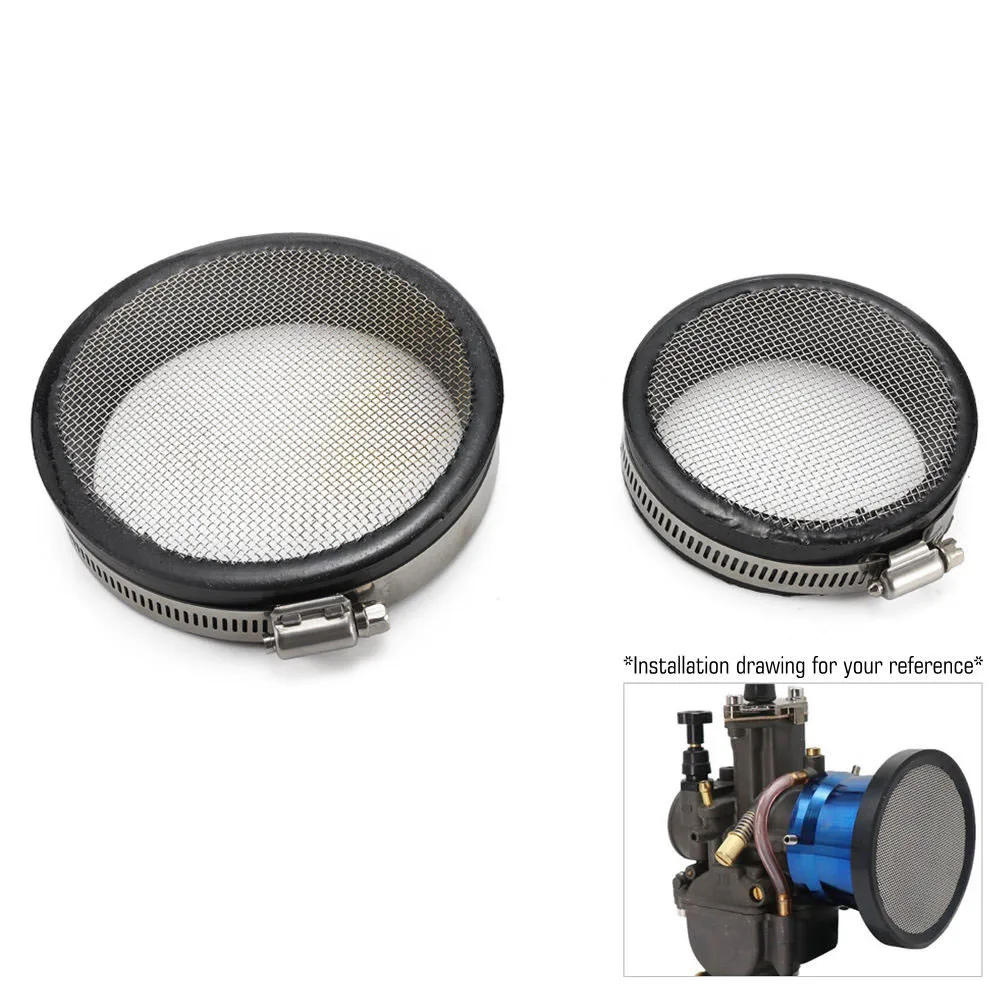 Air Intake 76mm/102mm Turbo Protector Air Screen Insert Air Inlet Protection Cover For Motorcycle Air Intake Filter