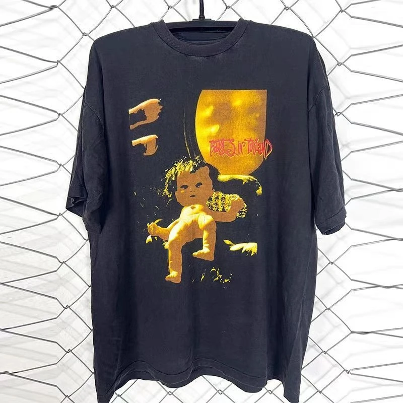 Babes in Toyland Toy Country Baby Rock Band American Retro Blockbuster Cotton Short Sleeve T-Shirt Tide Tee