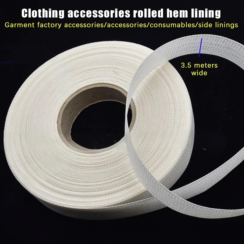 1Pcs 3.5cm Width Horsetail Lining Curling Lining Imported Wedding Dress Fishbone Chiffon Shirt Bottom Hem Clothing Accessories