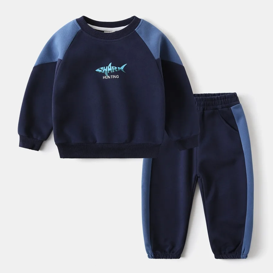 MILANCEL Autumn Children Clothes Set 2-6T Patchwork Letter Boys Sportswear Suit Breathable Kids Casual Suit Girls Outfit 2PCS
