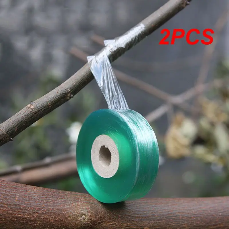 2PCS Garden Barrier Nursery Stretchable Grafting Film Graft Budding Barrier Floristry Pruner Fruit Tree Nursery Repair Film