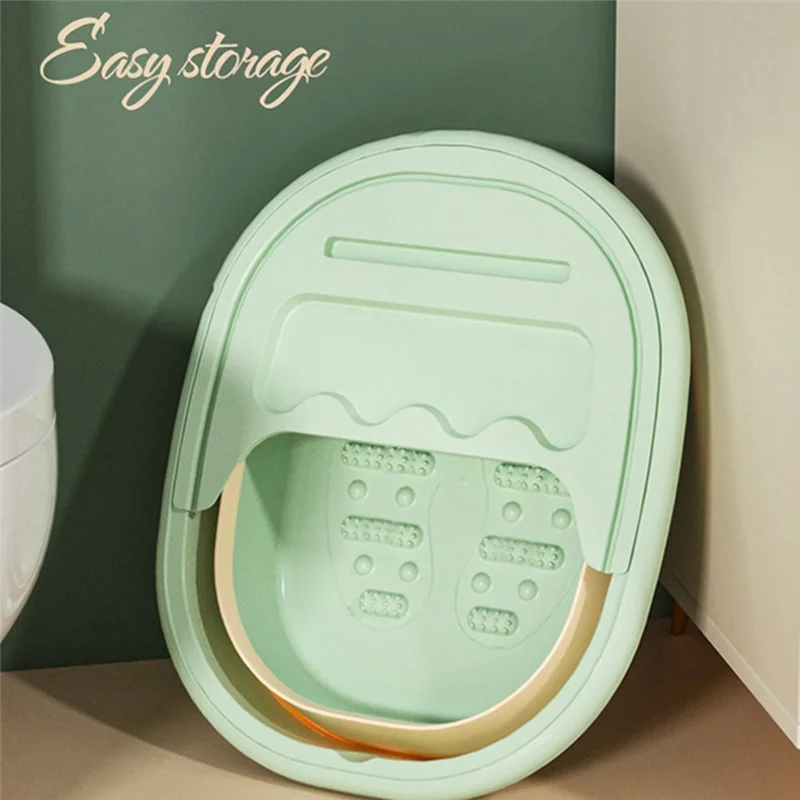 AY03-Foot Soak Tub Pediluvio pieghevole, pediluvio con massaggiatore per piedi per aiutare a dormire, spa per piedi, vasca per ammollo per piedi lenisce