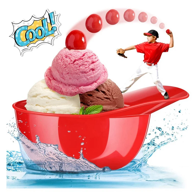 Nuovo-casco da Baseball gelato Snack Bowl 8 Oz Mini berretto da Baseball ciotole casco per bambini Chip Bowl gelato Sundae caschi 8 Pack