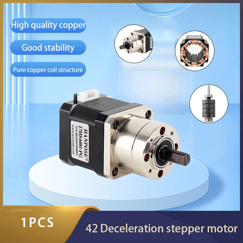 Stepper Motor 42 motor Extruder Gear Nema17 Stepper Motor 17HS4401S-PG Ratio 5.18:1 Planetary Gearbox for CNC milling machine