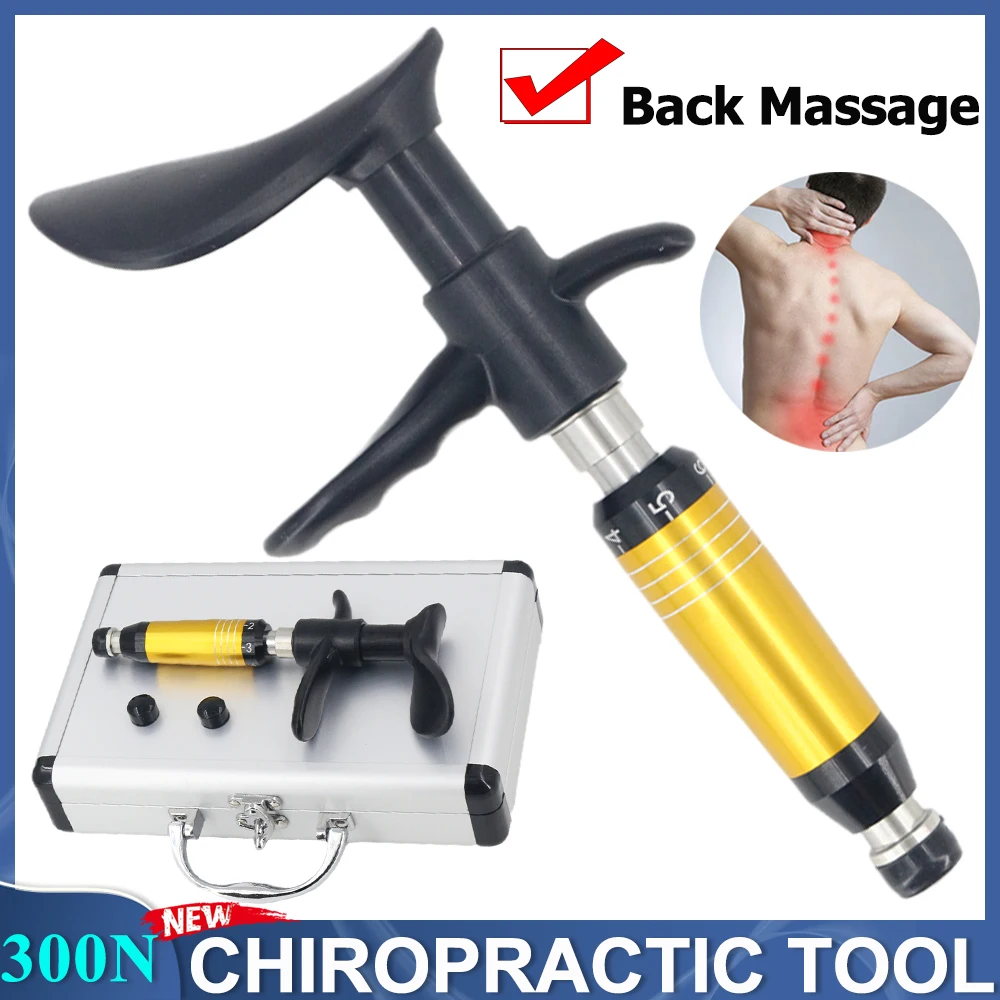 

One Head Chiropractic Adjusting Tool Professional Corrective Therapy Cervical 6 Levels Manual Gun Spinal Back Portable Massager