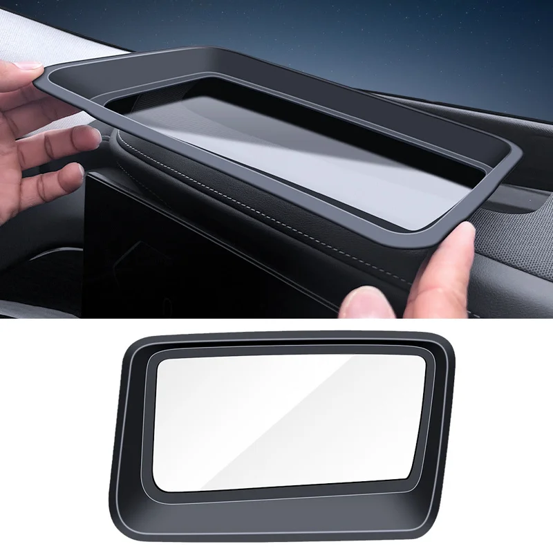 Car HUD Display Cover Trim Fit for BMW i7 G70 7 Series 2023 2024 Auto Head Up Display Screen Protective Mat Interior Accessories