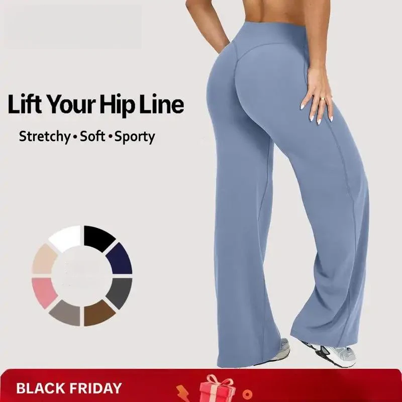 

High Quality Straight Leg Bottoms Fitness Gymwear Women Workout Leggings Gym Sportswear Outdoor Sports Yoga Pants