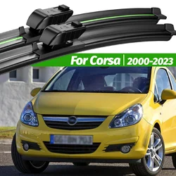 For Opel Corsa C D E F 2000-2023 2pcs Front Windshield Wiper Blades 2001 2006 2010 2013 2014 2019 Windscreen Window Accessories