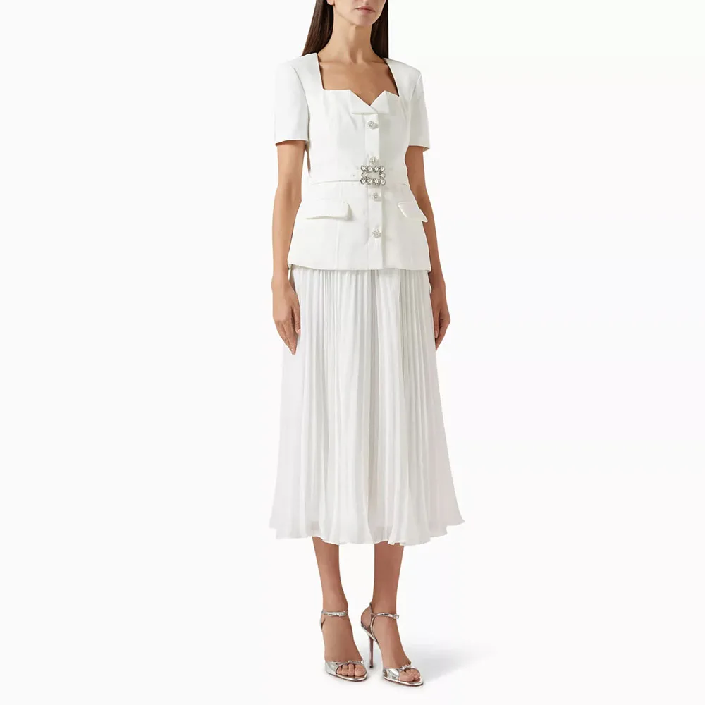 

Formal Outdoors Evening Dress For Sexy Women A-Line Pleated Square Collar Cocktail Prom Gowns A-line Pleated Party Gown 2025