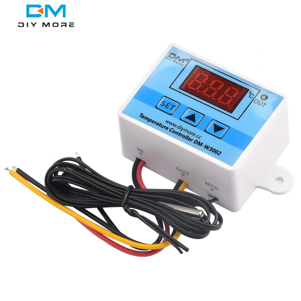 XH-W3002 AC 110V-220V LED Digital Thermoregulator Thermostat Temperature Controller Meter Heating Cooling