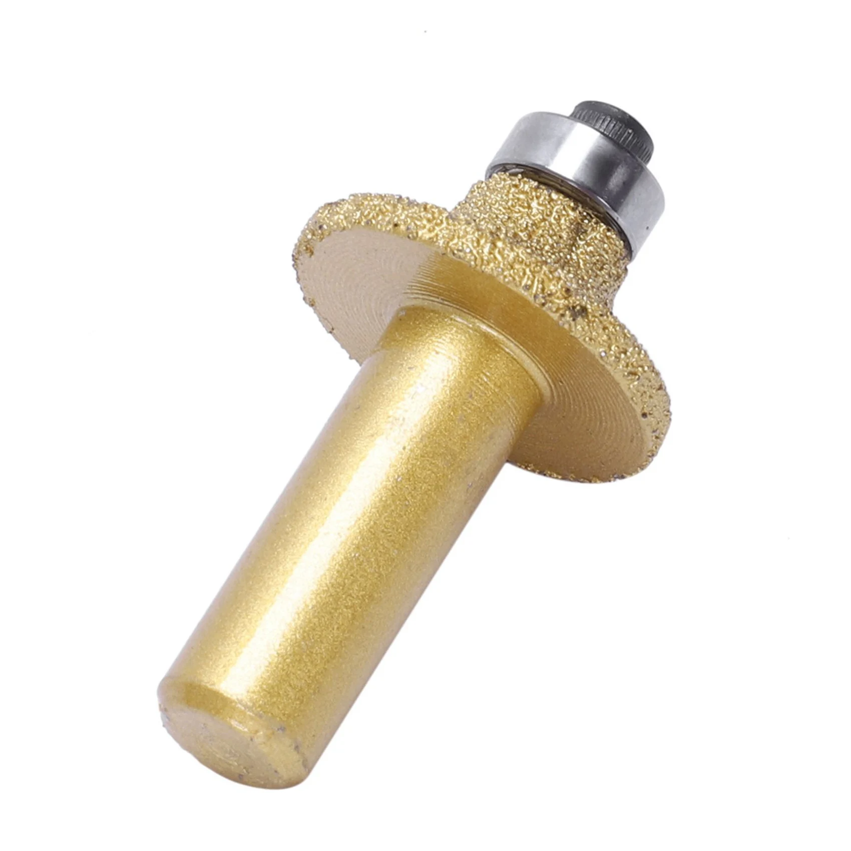 A44U 3X Marble 31Mm Dia Bullnose Diamond Profile Wheel Router Bit Gold Tone