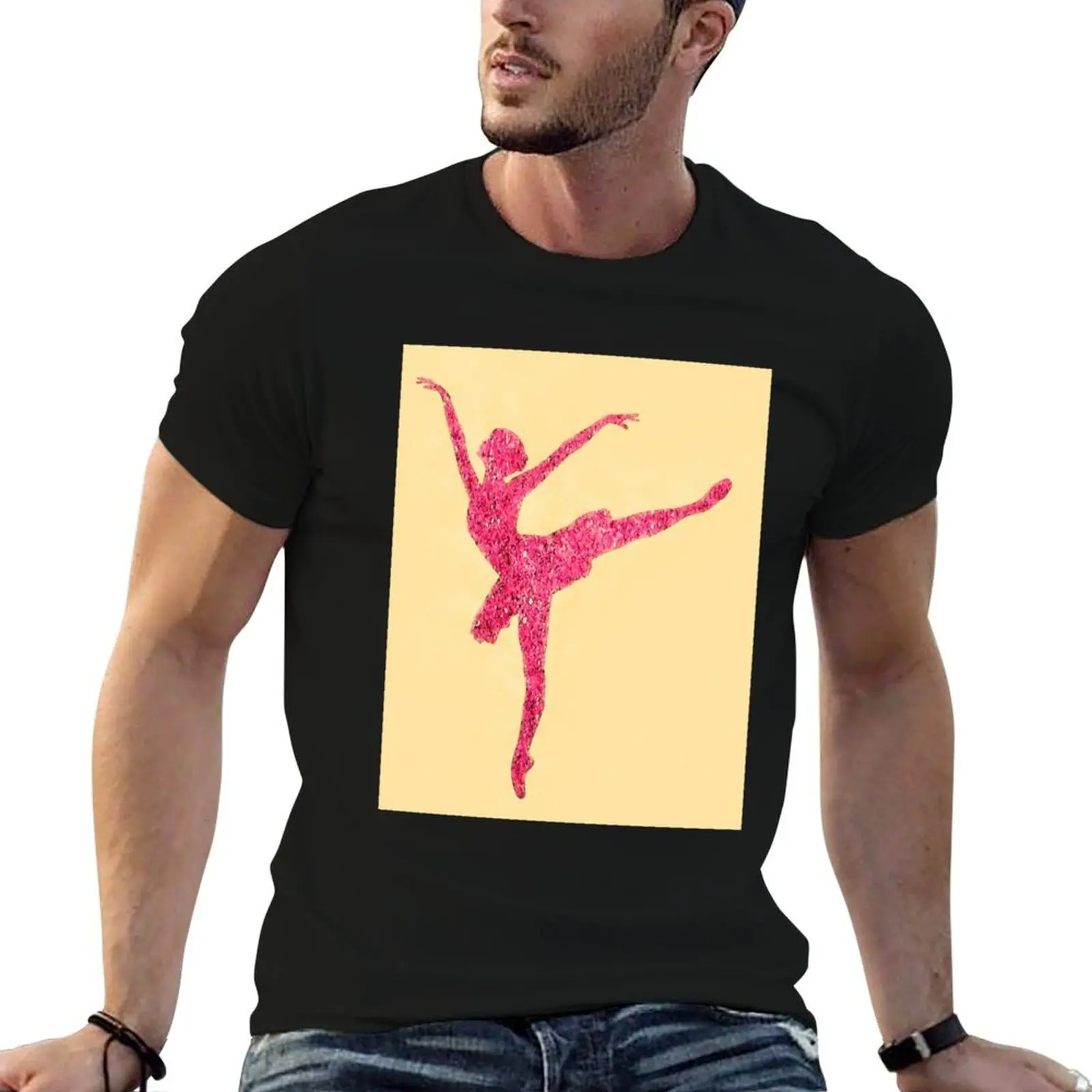 

man pack shirts Color for cotton shirts t shirts for 100% T-Shirt Ballerina man abstract t man soft t cotton white