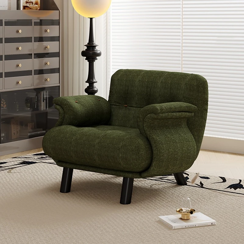 

Leisure chair double lazy fabric high-footed bedroom single sofa chair living room
