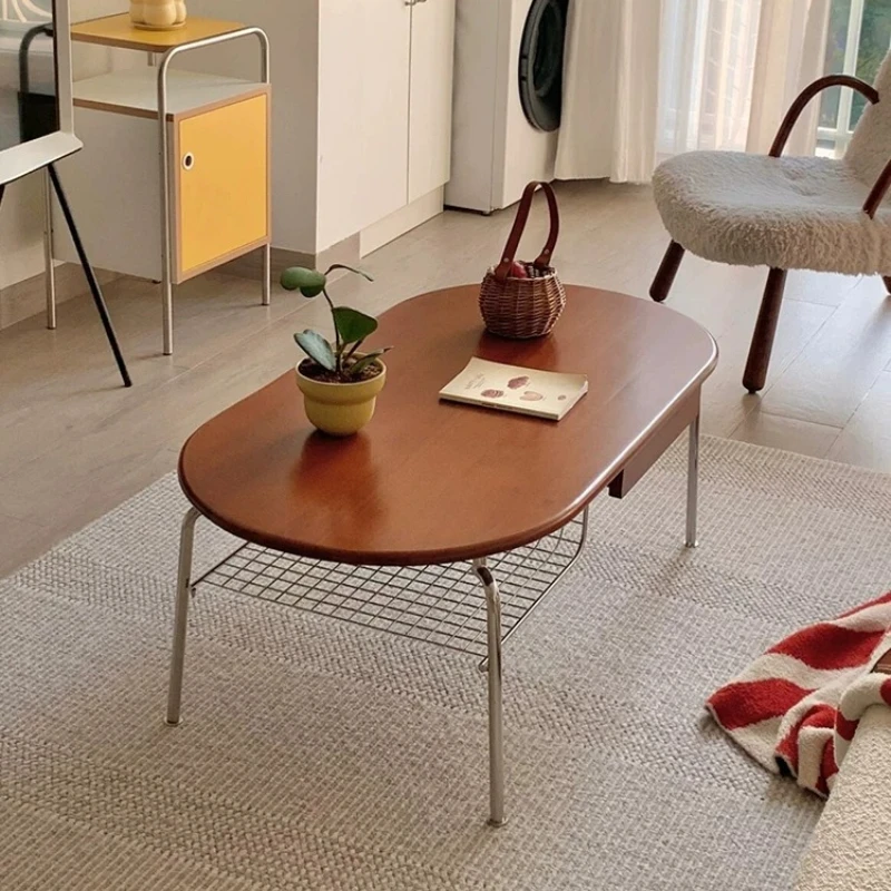 Wood Italian Coffee Tables Stainless Steel Weird Brown Apartment Coffee Tables Occasional Cool Mesa De Centro Furniture Home