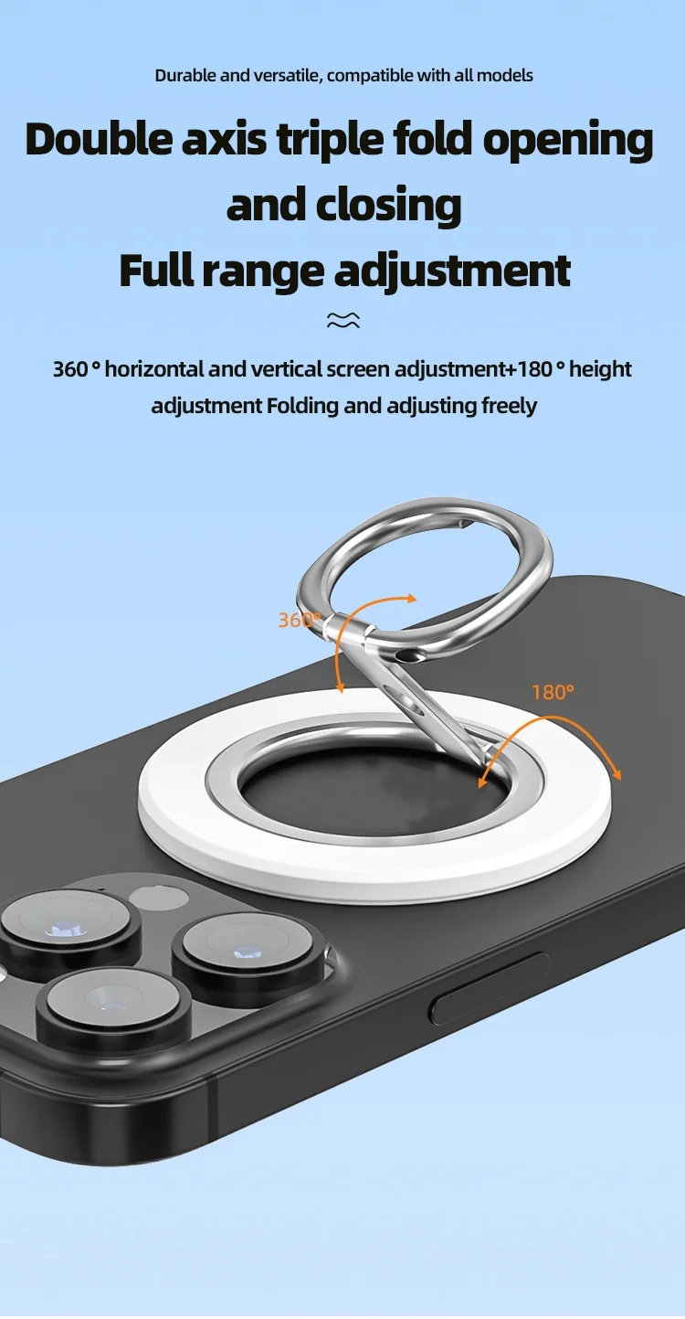 360 ° Magnetischer Telefonring-Halter für MagSafe, Magnetischer Ständer für iPhone 15 14 13 12 Pro Max, Fingerring-Halterung – Detail 12