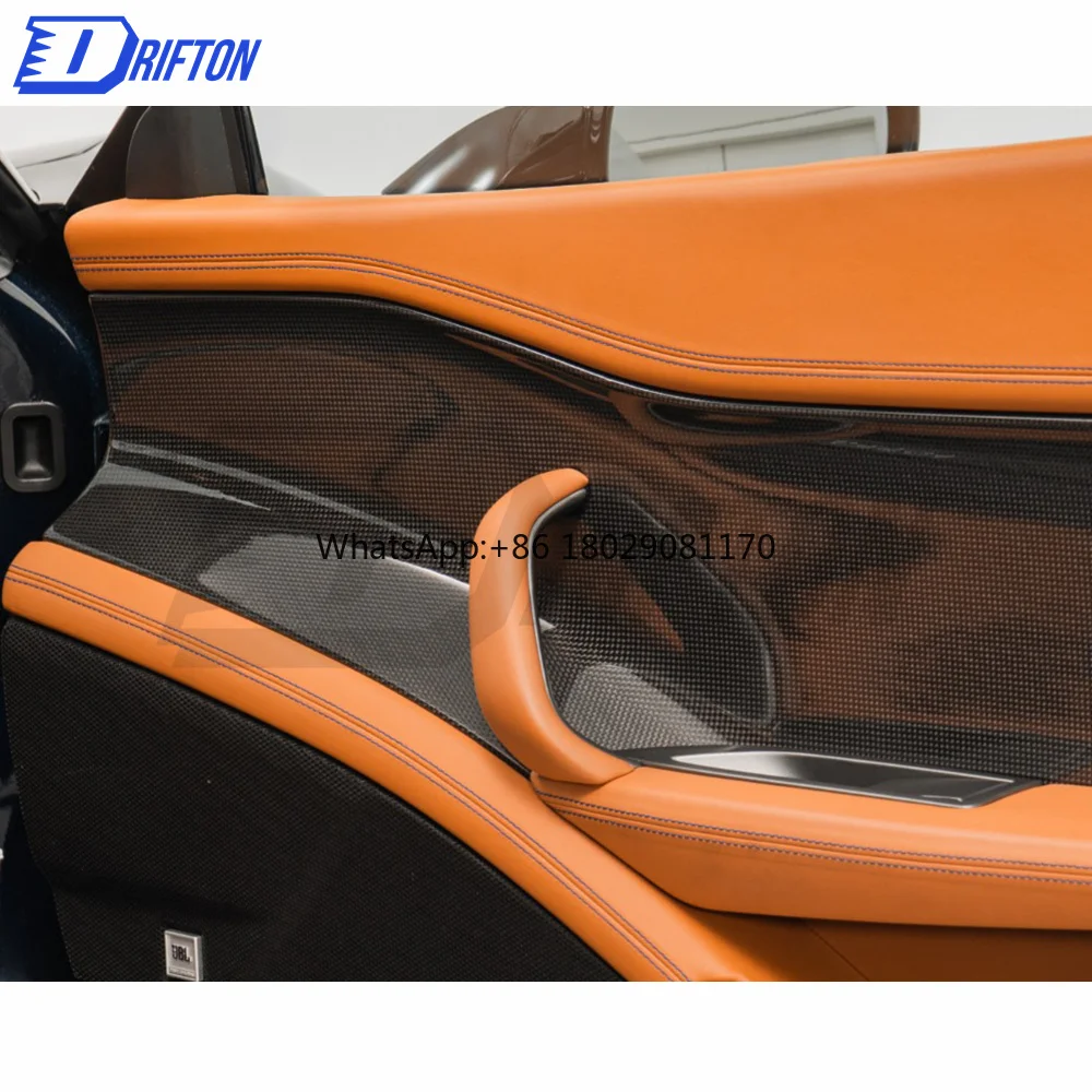 Carbon Fiber Inner Door Panel para Ferrari 458, Itália Spyder