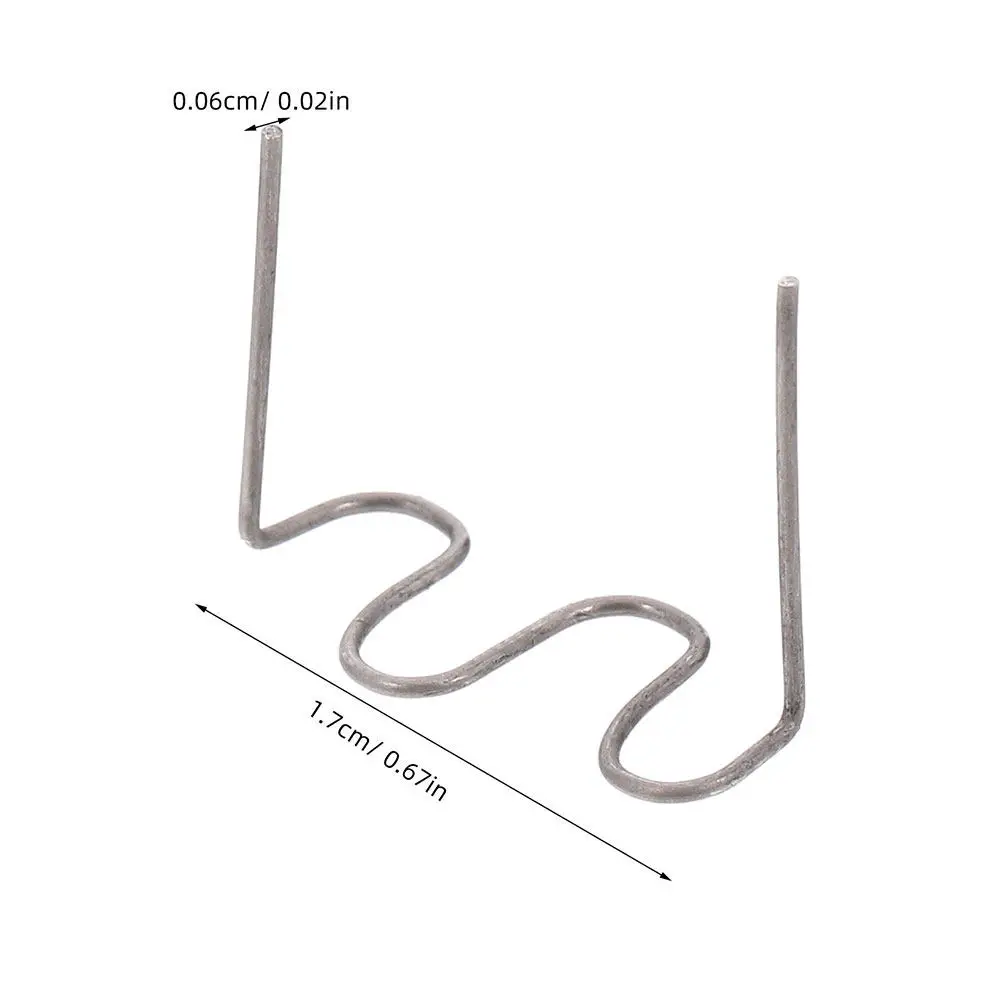 100pcs 0.6mm Wave-Shaped Plastic Repair Staples for Auto Bumper Welding & Car Body Fixing Kit